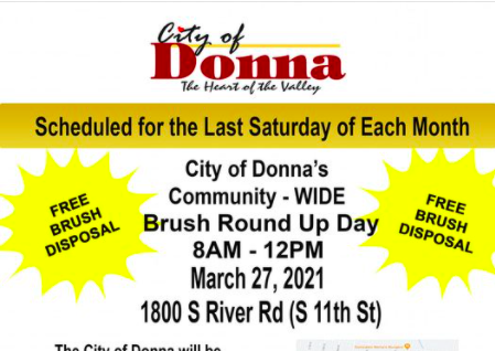 Community Brush Round up begins March 27