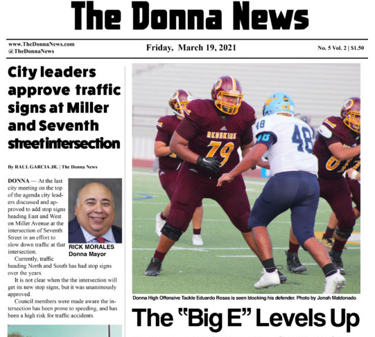 THE DONNA NEWS 3-19-21 E-EDITION