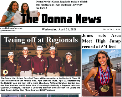 THE DONNA NEWS 4-21-21 E-EDITION