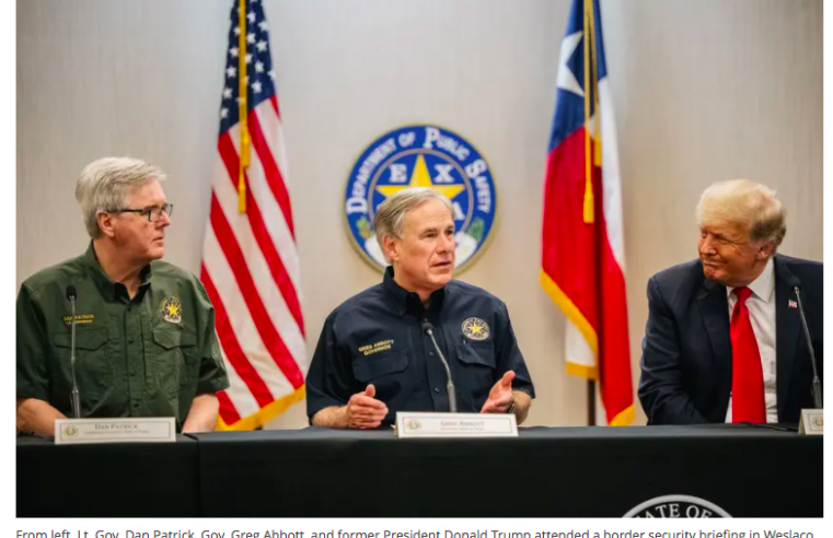 Donald Trump visits Texas to tour “unfinished border wall” on U.S.-Mexico border with Gov. Greg Abbott