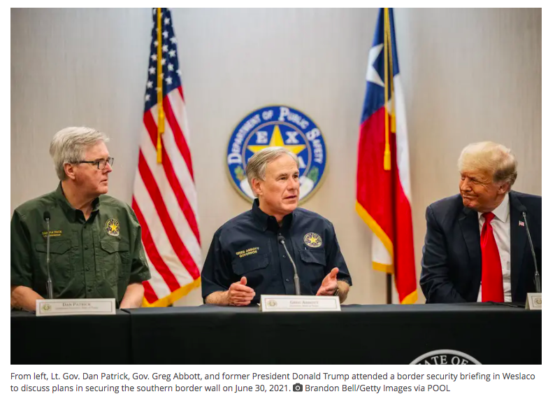 Donald Trump visits Texas to tour “unfinished border wall” on U.S.-Mexico border with Gov. Greg Abbott