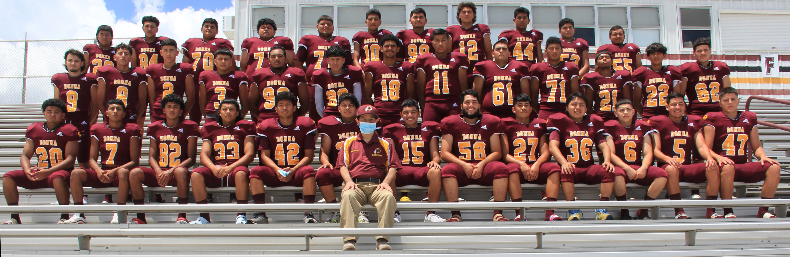 Donna High Varsity gell at tri-scimmage against Harlingen High, PSJA High