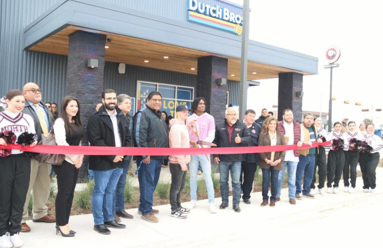 Dutch Bros opens in Donna, city leaders, students, community gather to celebrate ribbon cutting